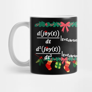 Joy is always maximal in christmas, math christmas Mug